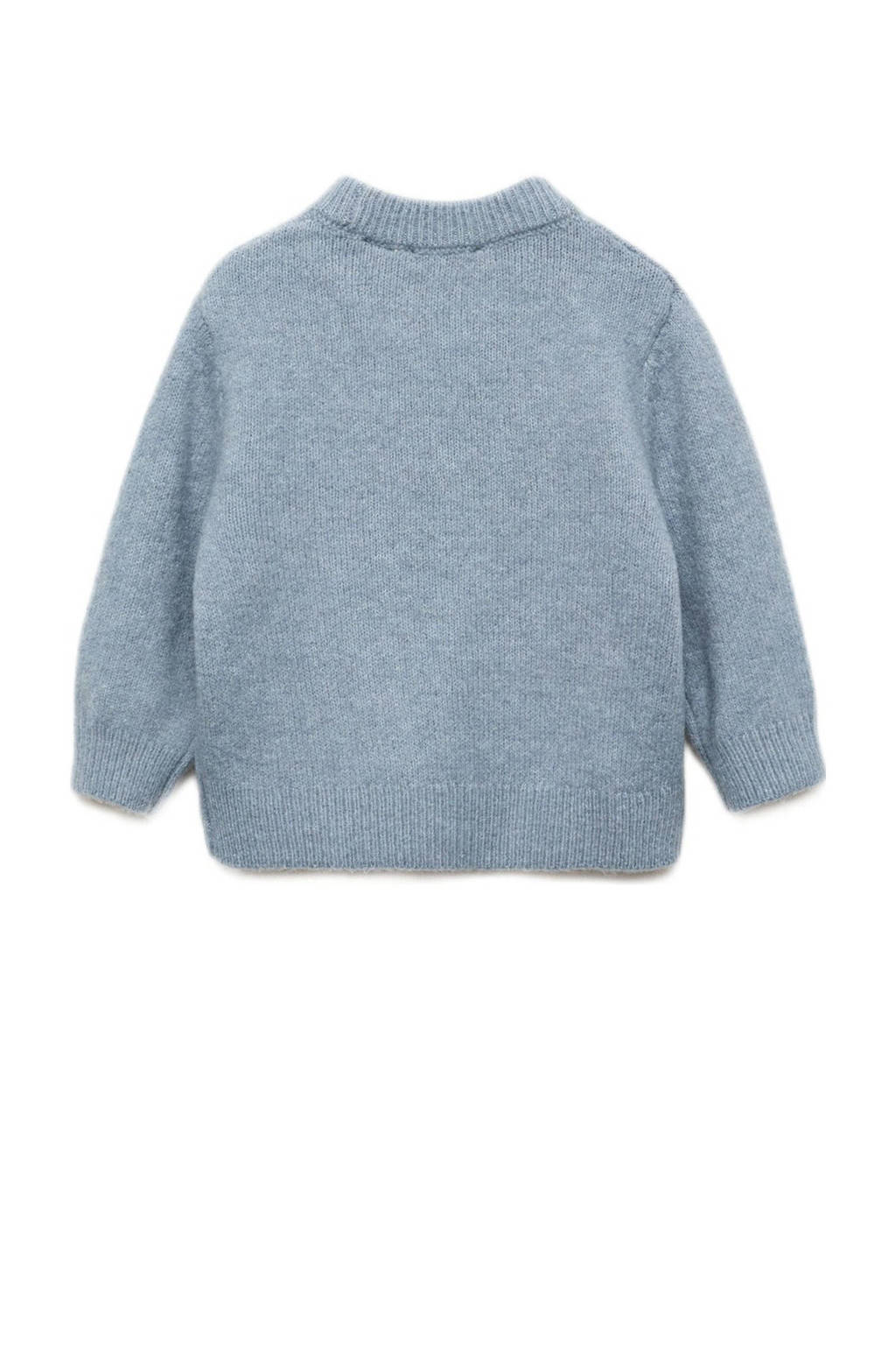 Mango Kids trui grijs gebreid