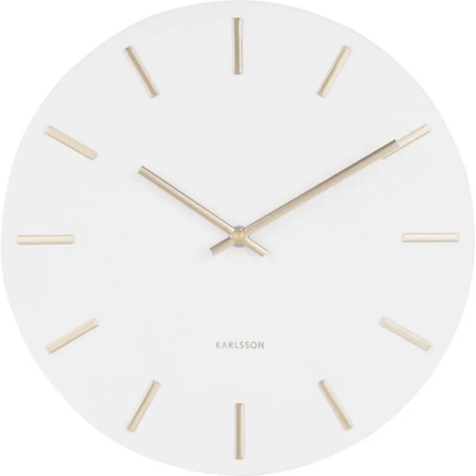 Karlsson wandklok Charm steel