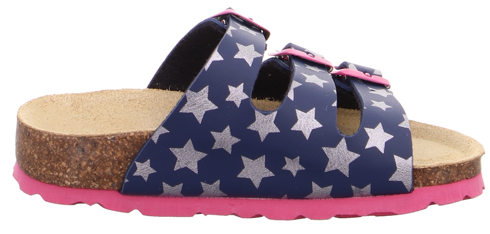 Superfit Hausschuh »Fussbettpantolette WMS: Mittel«  Schlappen, Hausschuh mit allover Print, Grössenschablone zum Download