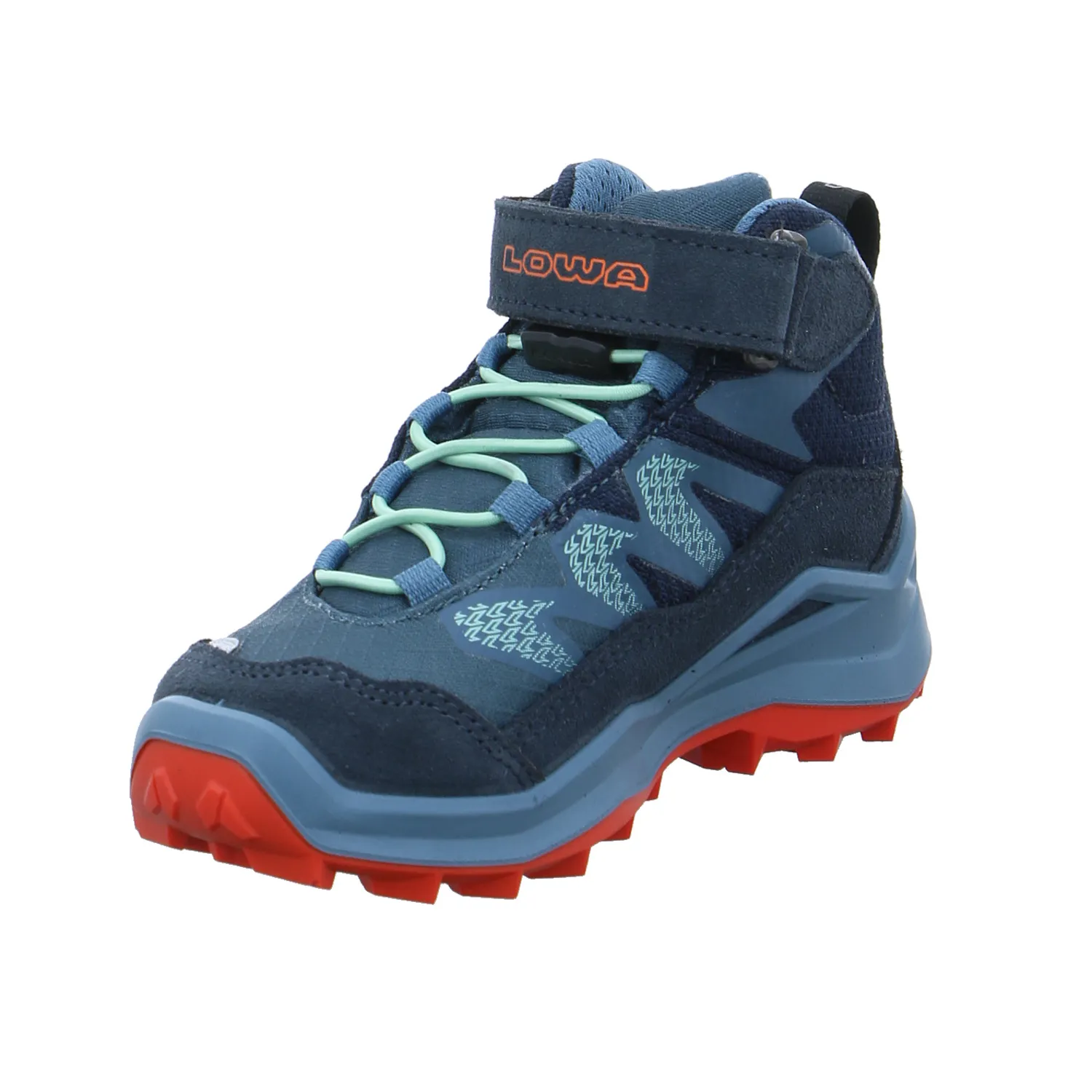 LOWA Kinder-Wanderschuhe Blau Leder