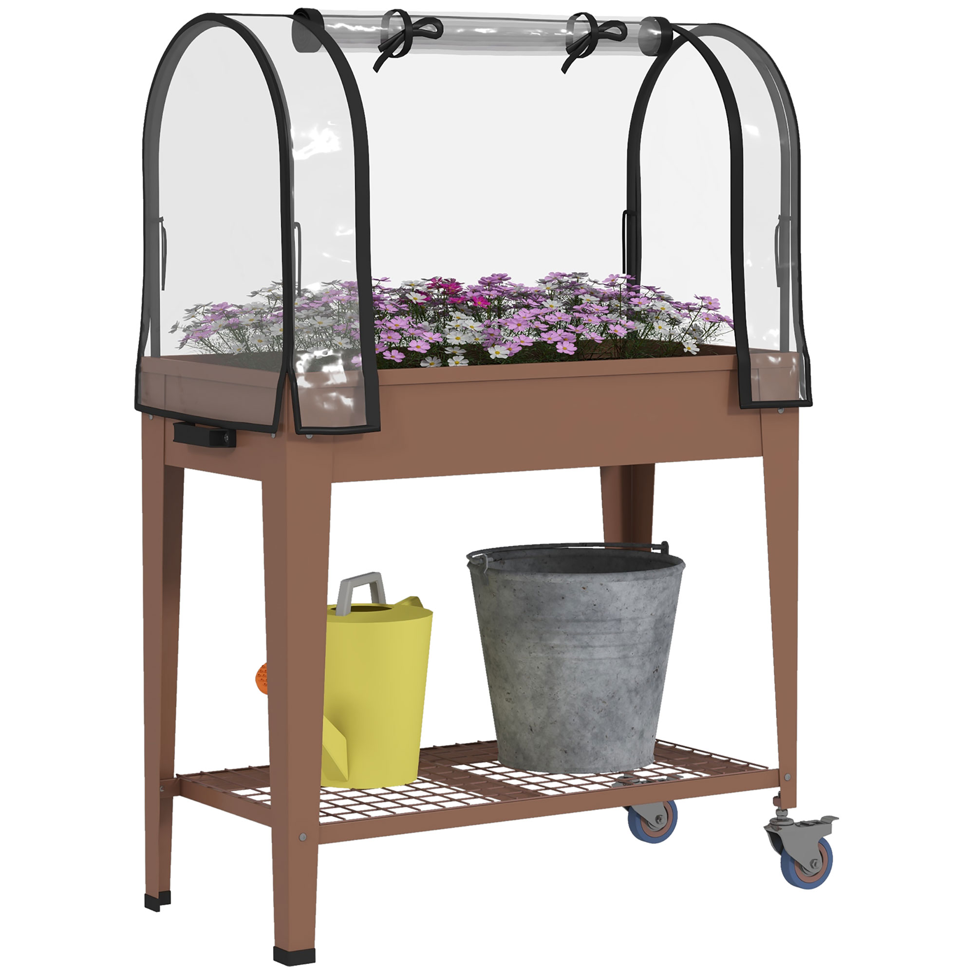 Mesa de cultivo Outsunny Brown