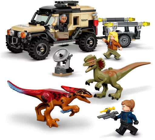 LEGO®JURASSIC WORLD™ 76951 - LE TRANSPORT DU PYRORAPTOR ET DU DILOPHOSAURUS