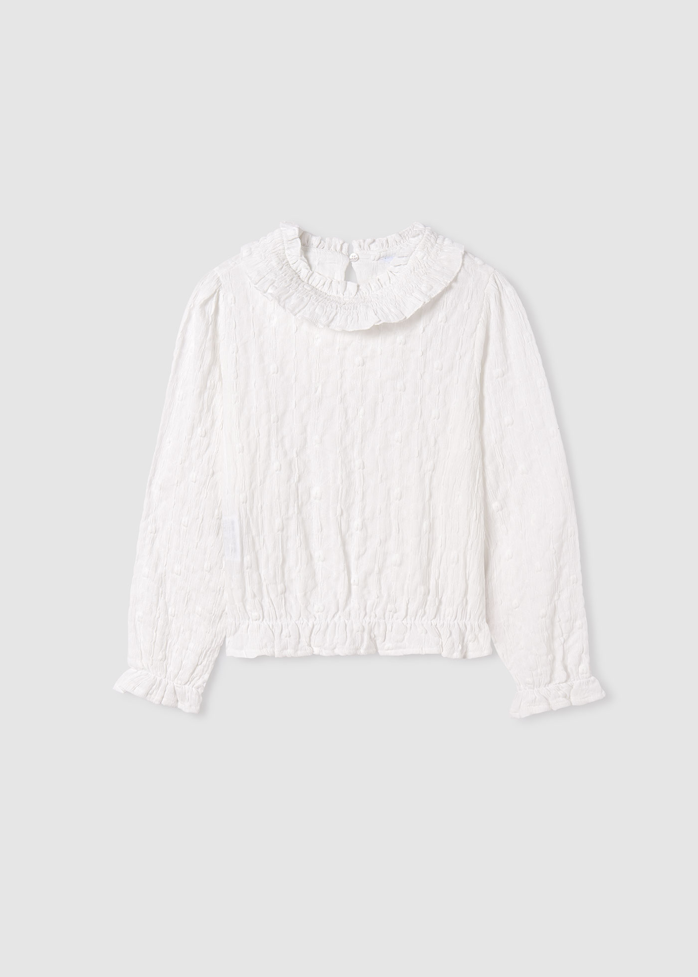 Blusa de malha estruturada de tamanho pequeno