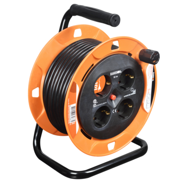 HANDSON Kabelhaspel 4-voudig RA Mini 10 Meter