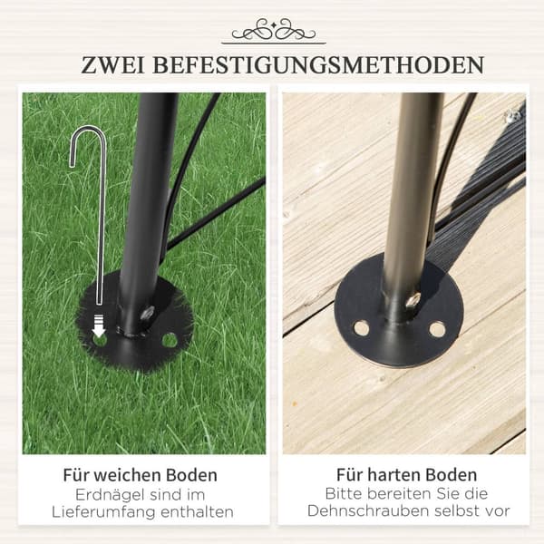 Archway Trellis Plant Bue Trellis Garden Arch Tak Metall Svart 114 X 30 X 230 Cm