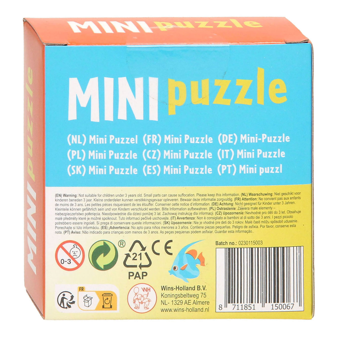 Mini Puzzel Divers, 24st.