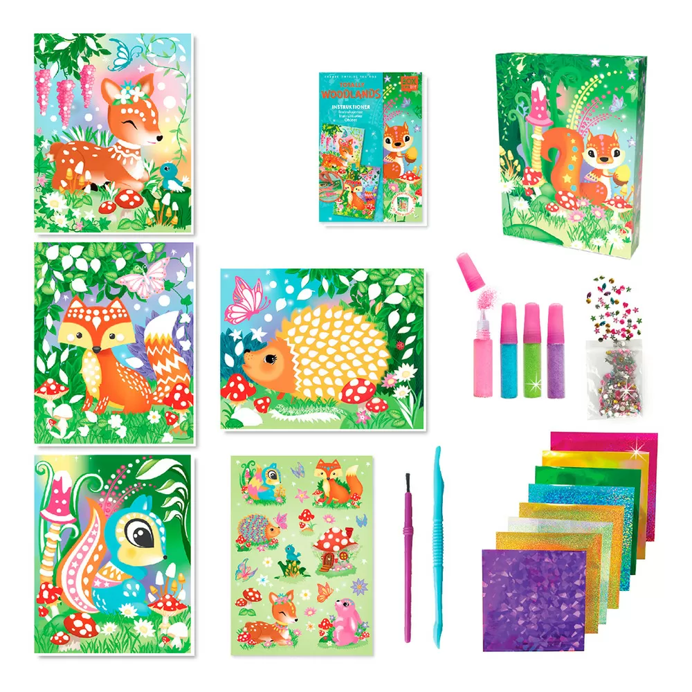 BOX CANDIY Sand and Foil Art - Totally Woodlands - 1 stk