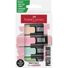FABER-CASTELL Mini-surligneur TXTLNR Pastel, étui de 8