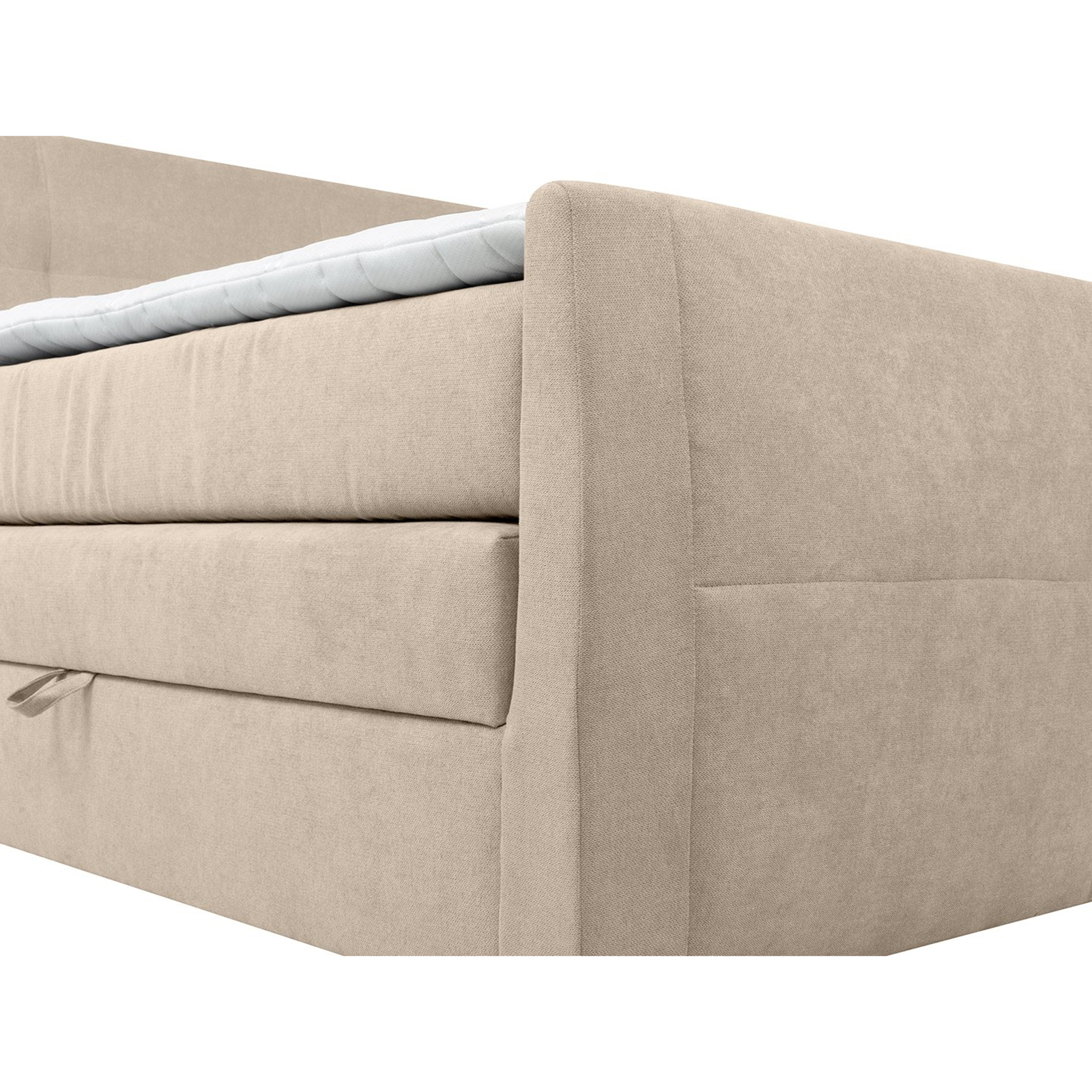 Boxspringbett - beige - H3 - Bettkasten - 120x200 cm
