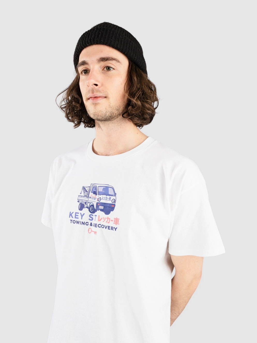 Key Street Tow Truck T-Shirt white