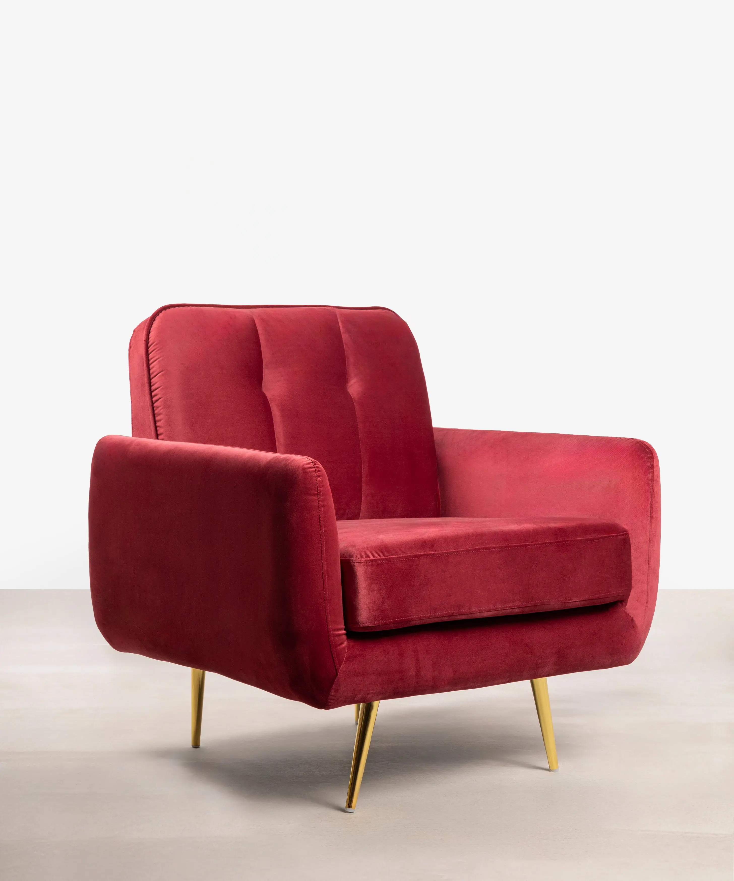 Sillón Tapizado en Terciopelo Margot
