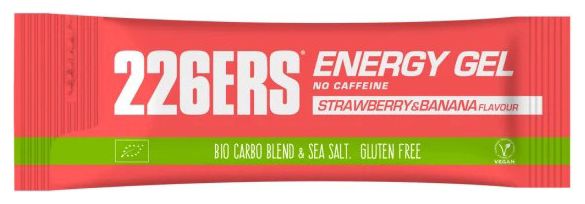 Gel énergétique 226ERS Bio Energy Gel Fraise/Banane - 40g