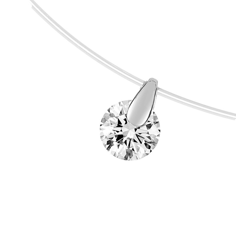 Collier Femme - Oxyde de zirconium - Or 18 Carats - Longueur : 42 cm