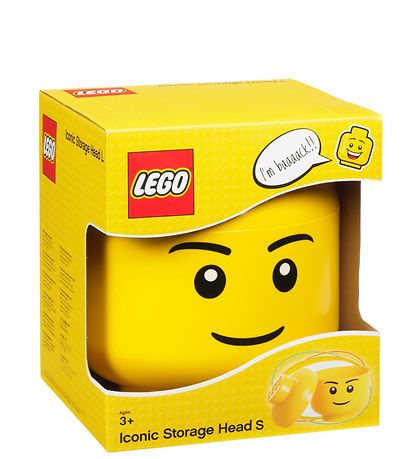 LEGO? Storage Opbevaringsboks - Lille - Hoved - 19 cm - Dreng