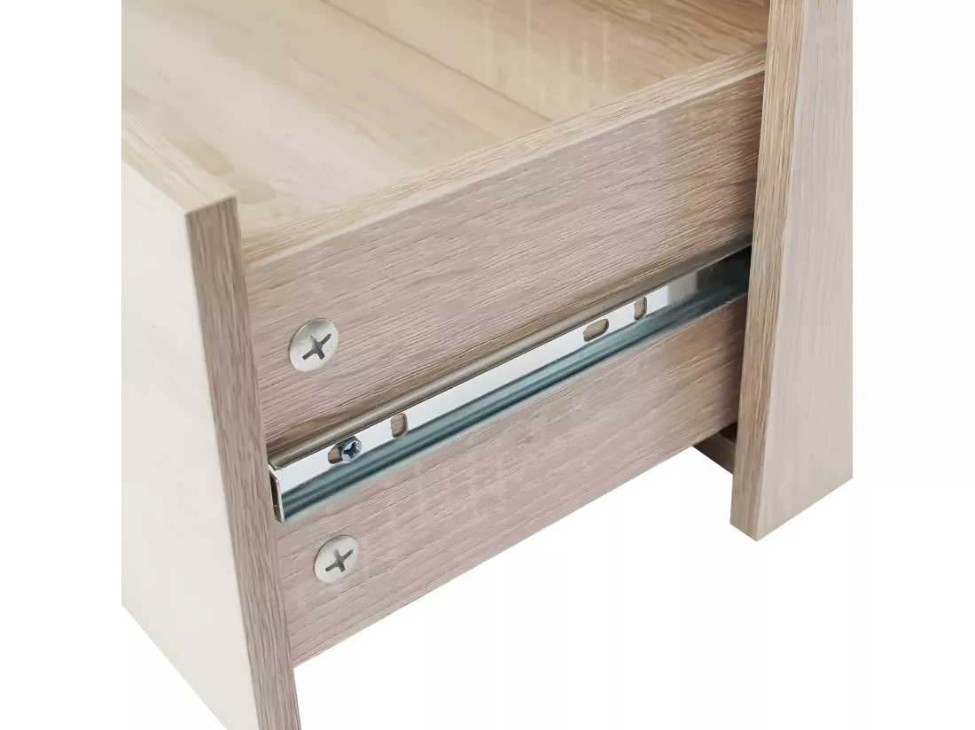 Commode 4 tiroirs bois de chêne clair Jack