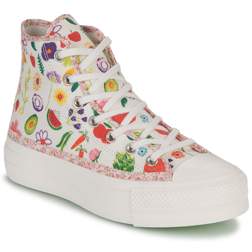 Converse - CHUCK TAYLOR ALL STAR LIFT-FESTIVAL- JUICY GREEN GRAPHIC - Multicolore