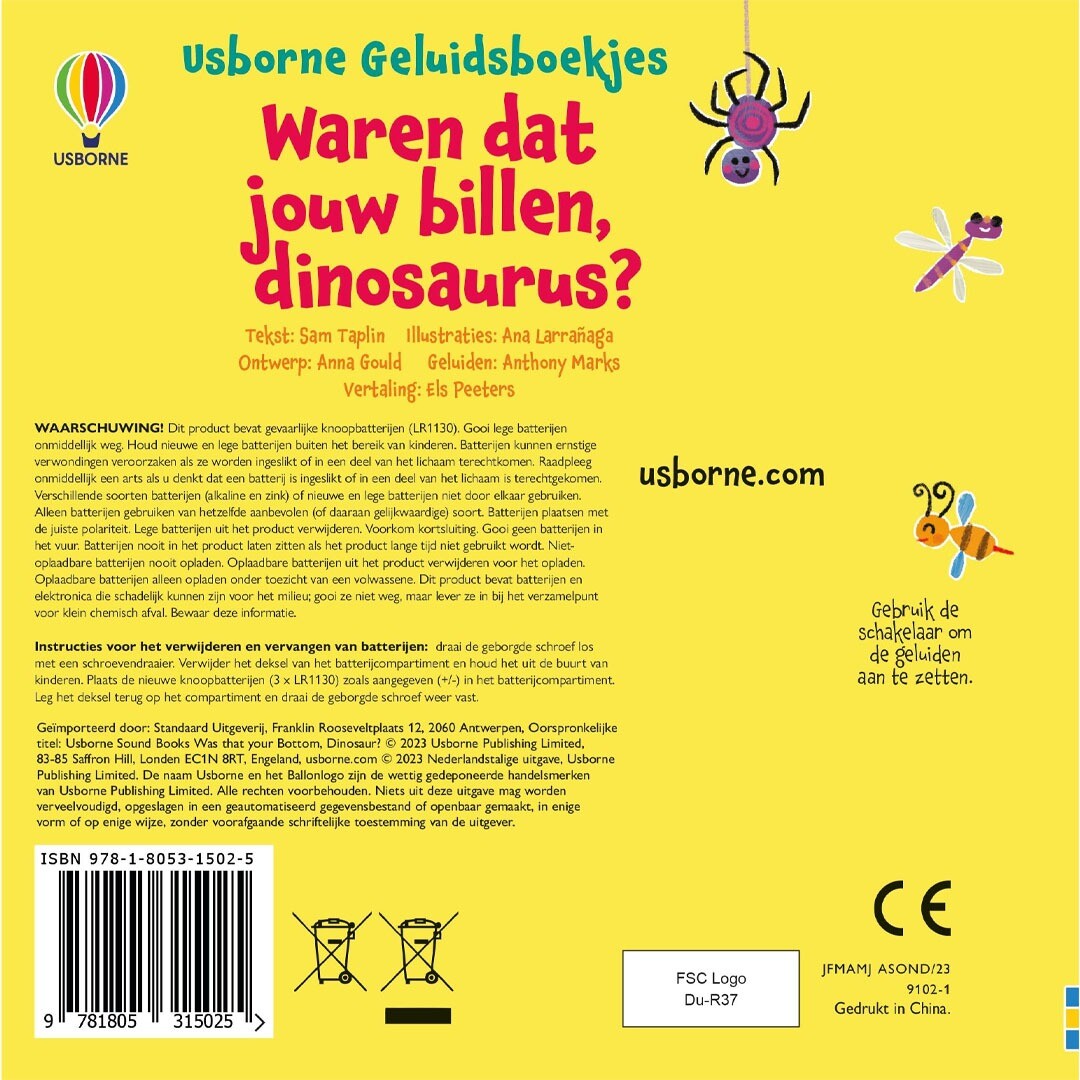 Kinderboek waren dat jouw billen, dinosaurus?