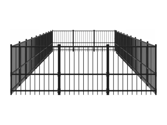 Chenil cage enclos pac noire 970 x 291 x 100 cm 02_0041827