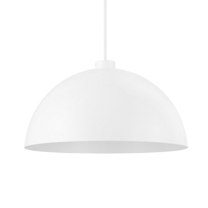 Suspension Songor GoodHome blanc 38cm IP20 E27