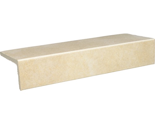 Steengoed lange zijde Capra crèmegeel 24,5 x 10,5 cm