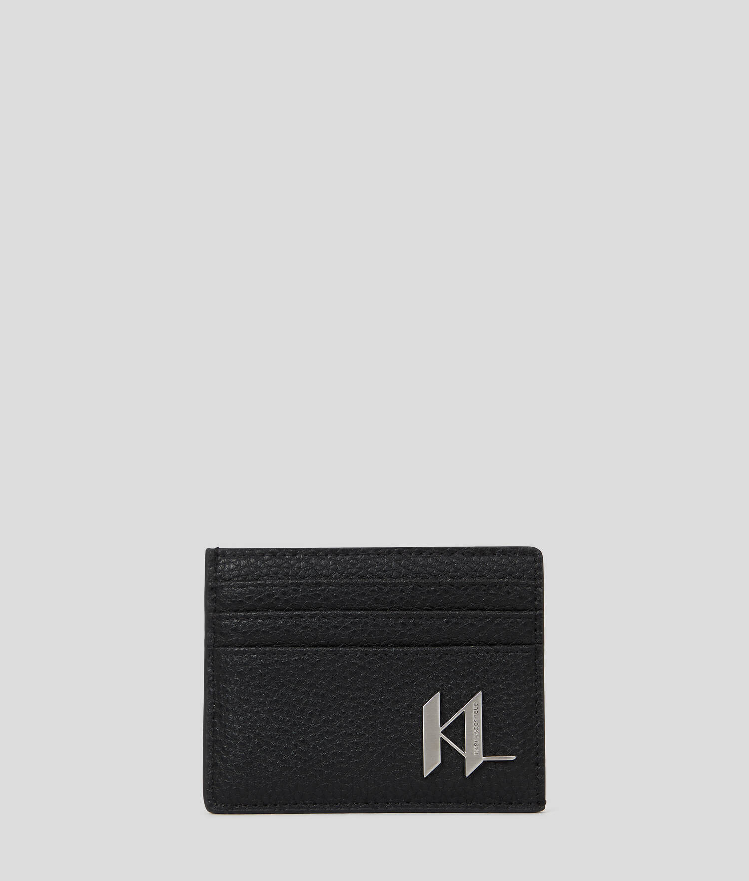 PORTE-CARTES EN CUIR K/PLAK - Noir