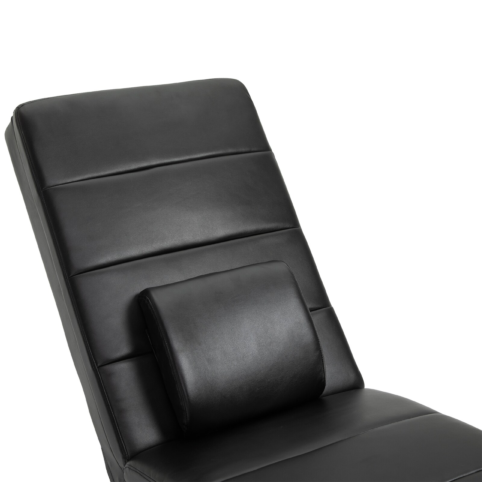 HOMCOM Massagesessel mit einem Taillenkissen schwarz 163 x 58 x 87 cm (LxBxH)
