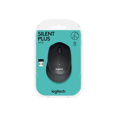Logitech M330 - souris sans fil silencieuse - noir