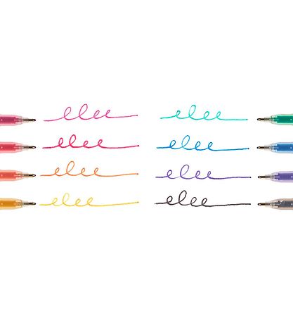 Ooly Kuglepenne m. Glimmer - 8 Stk - Radiant Glitter Gel Pens