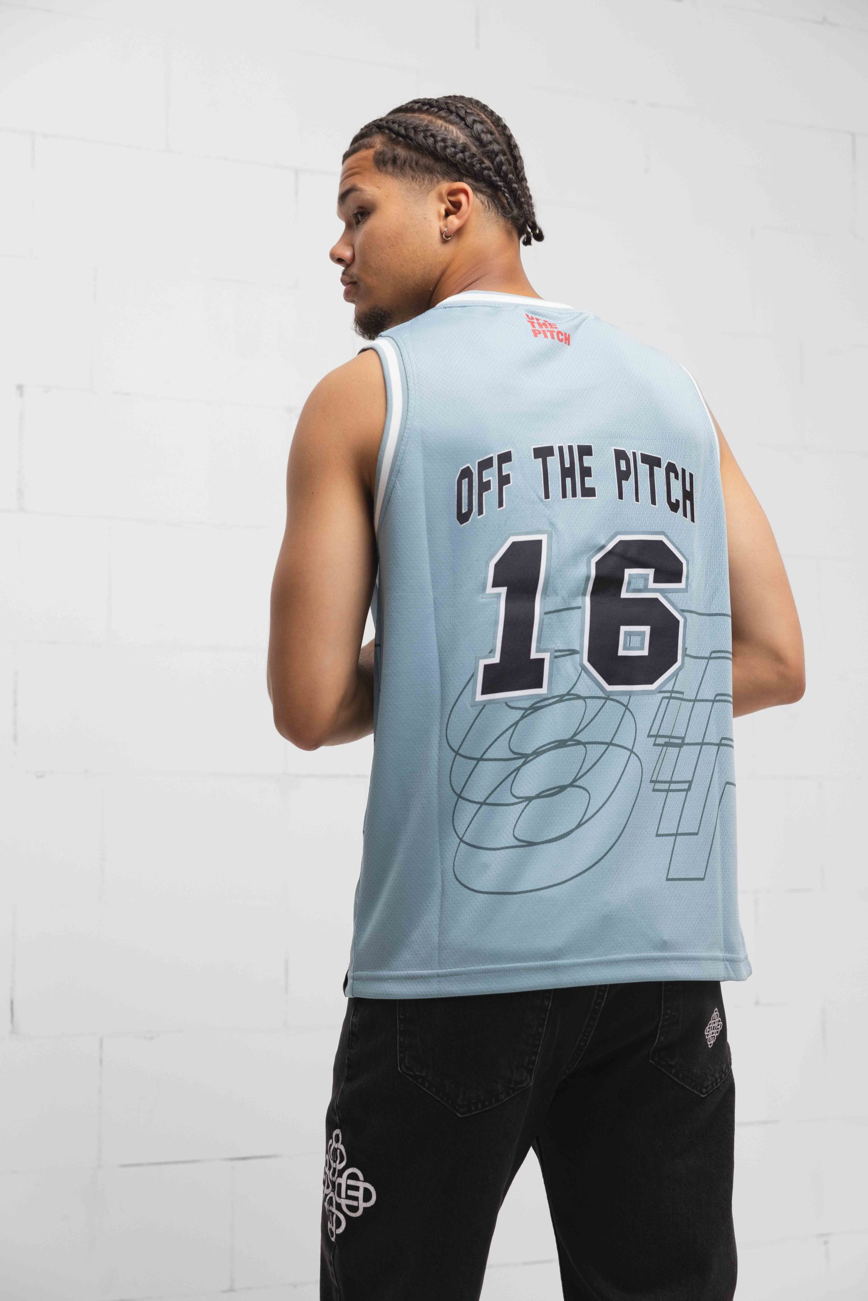 Off The Pitch Basketball Top Heren Blauw