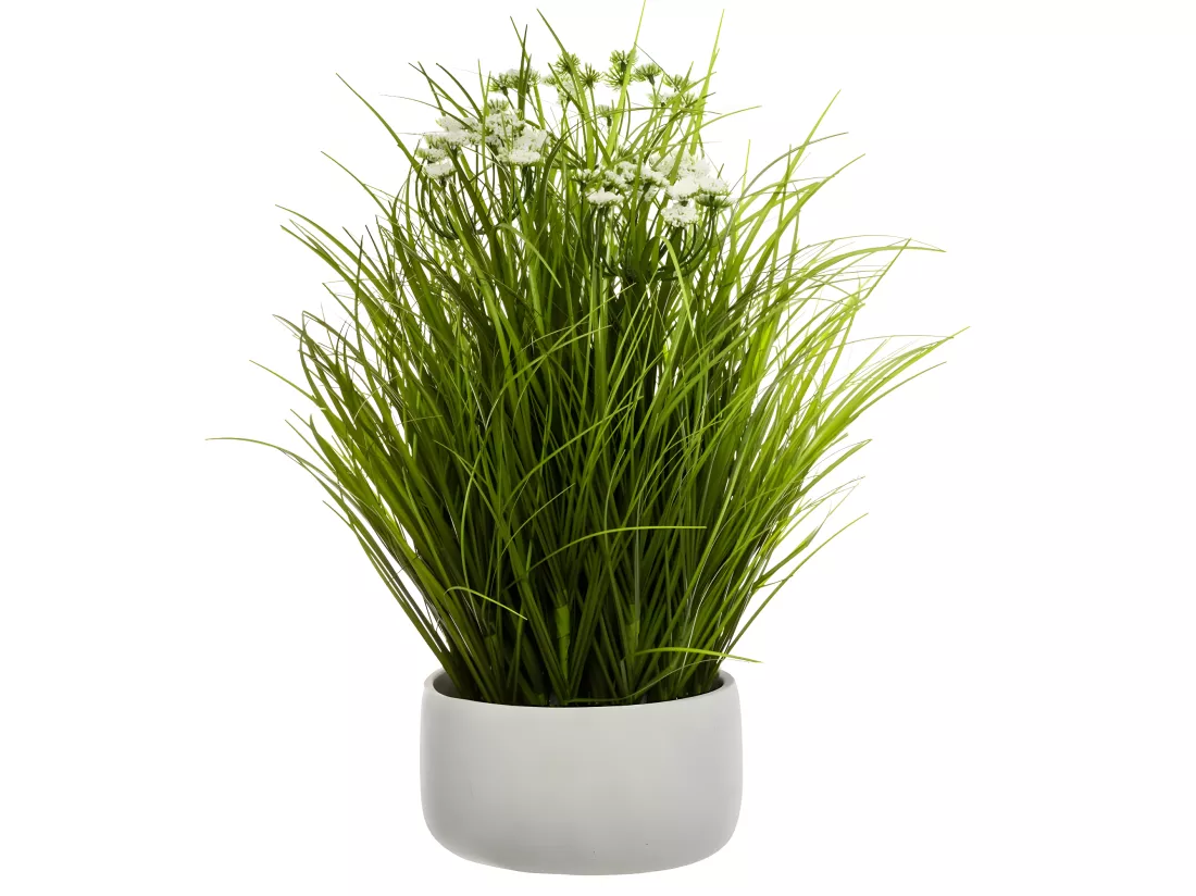 Plante artificielle Herbes Folles dans un pot H 50 cm