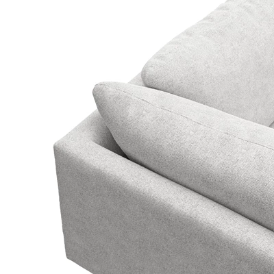 Bjorn højrevendt sofa med pufafslutning