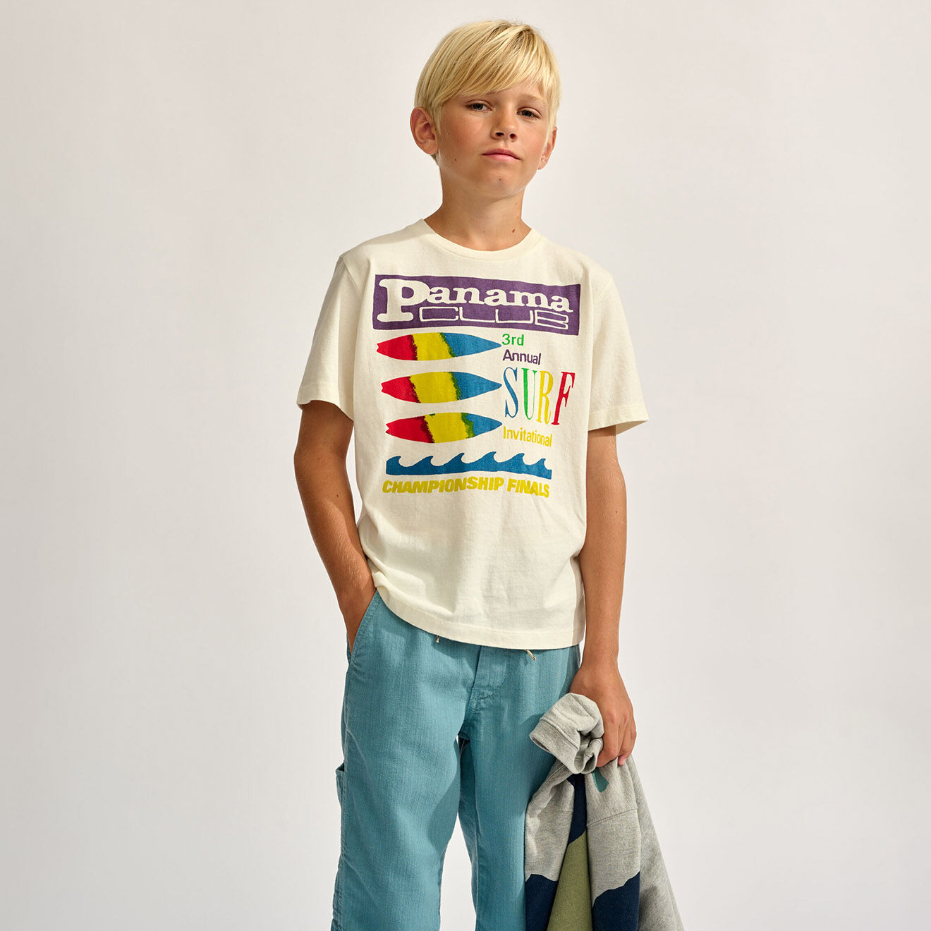 Bellerose T-Shirt Kenny imprimé blanc