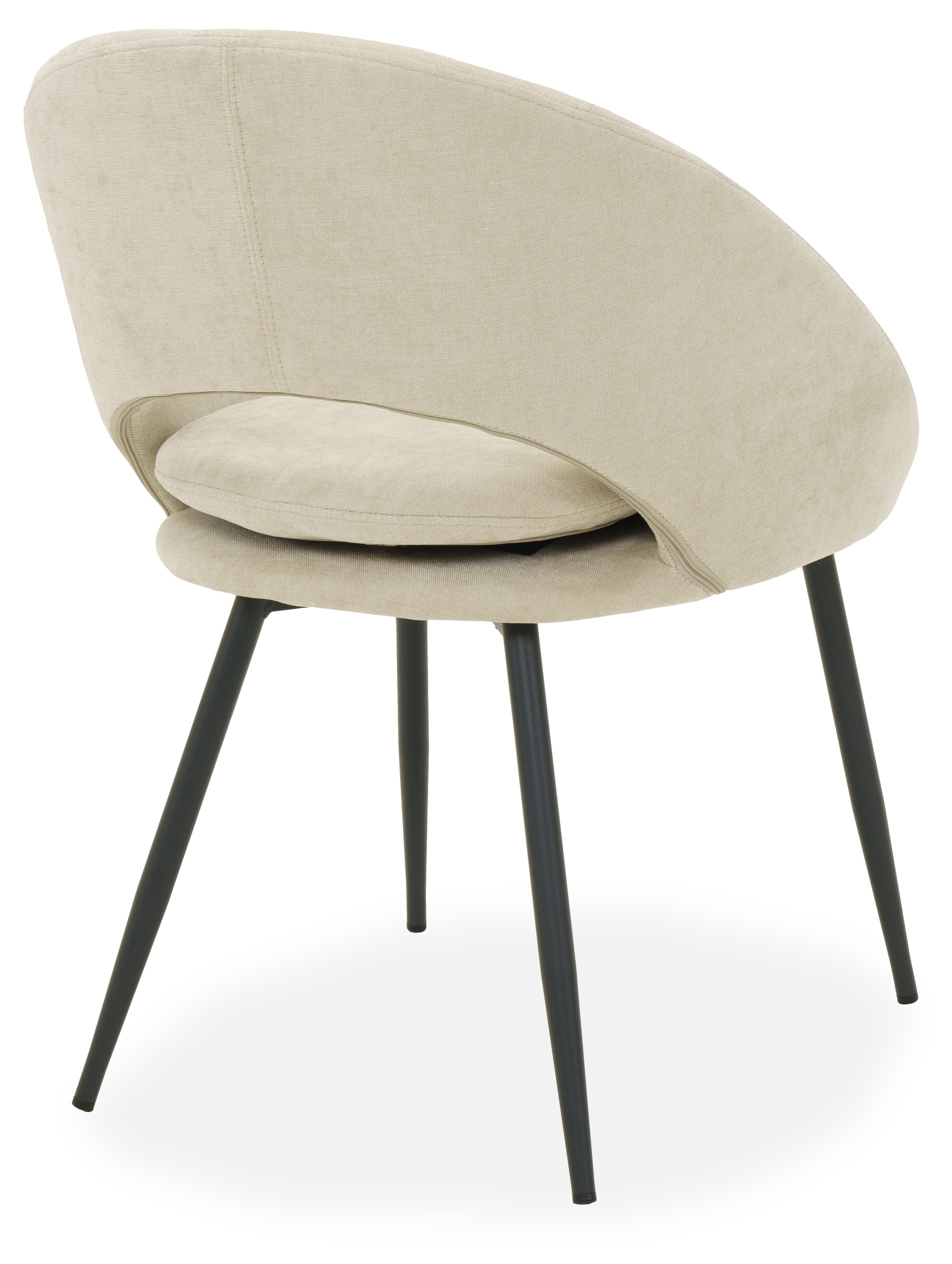 Eetkamerstoel Maloy 24 Naturel Saga B62 x D55 x H80 cm