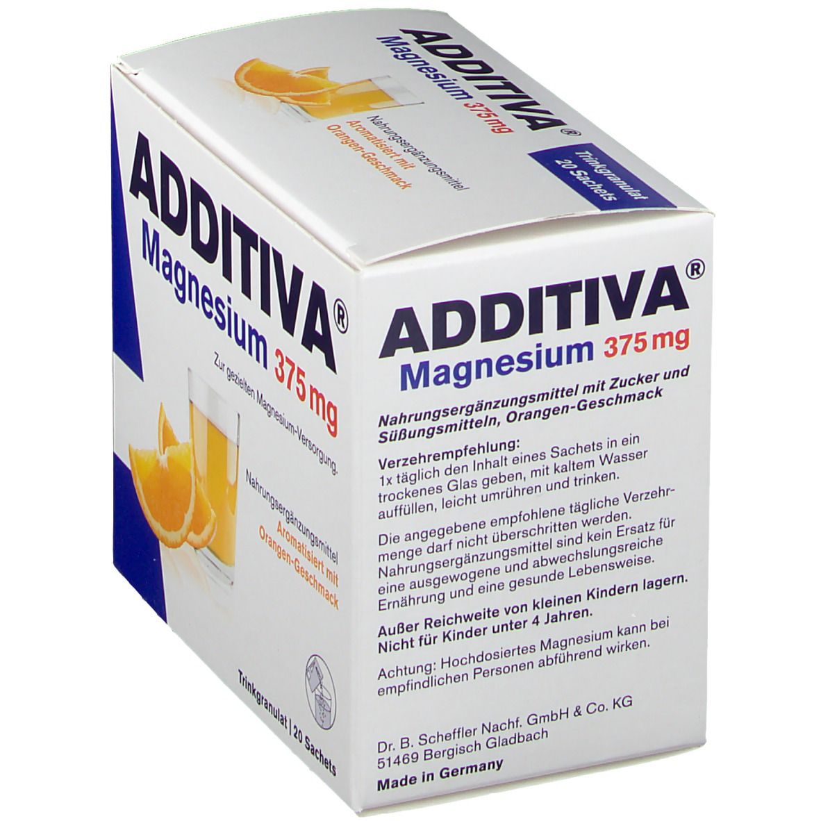 ADDITIVA® Magnesium 375 mg Granulat Orange