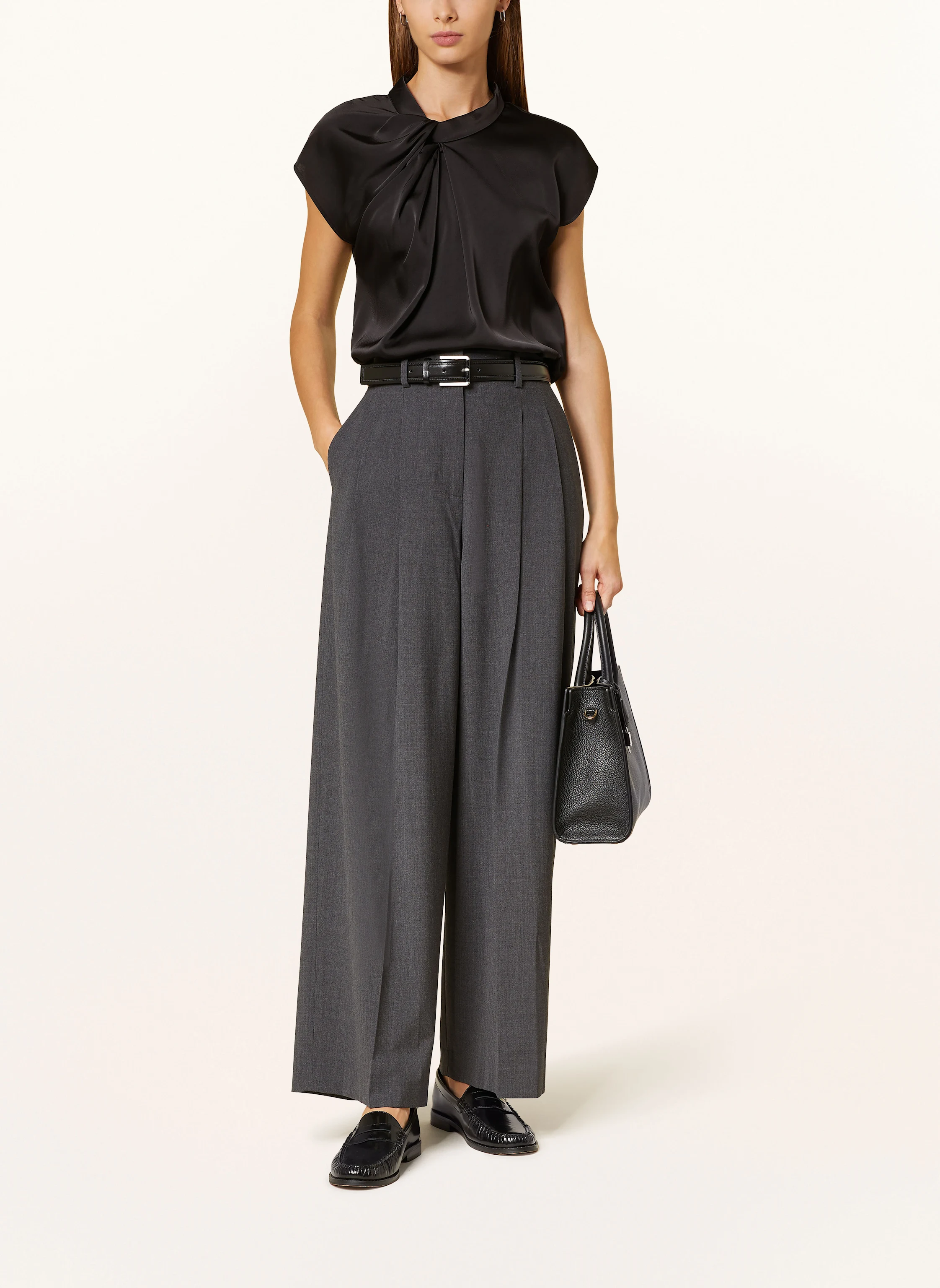 NEO NOIR Blusenshirt FLEUR aus Satin