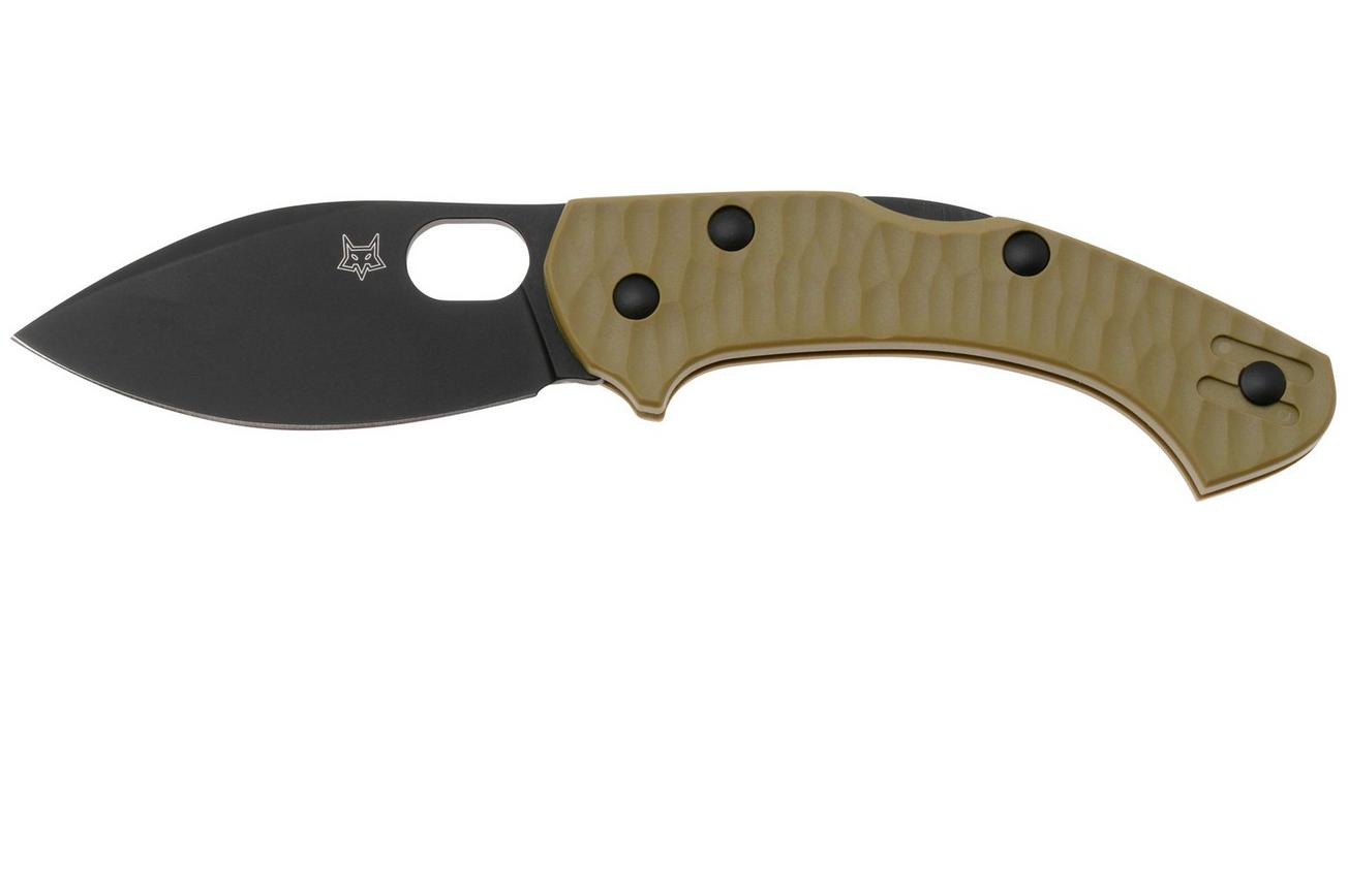 Fox Knives Zero 2.0 Desert Warrior FX-311-OD OD Green FRN, Top Shield Black Blade zakmes, Jens Ansø design