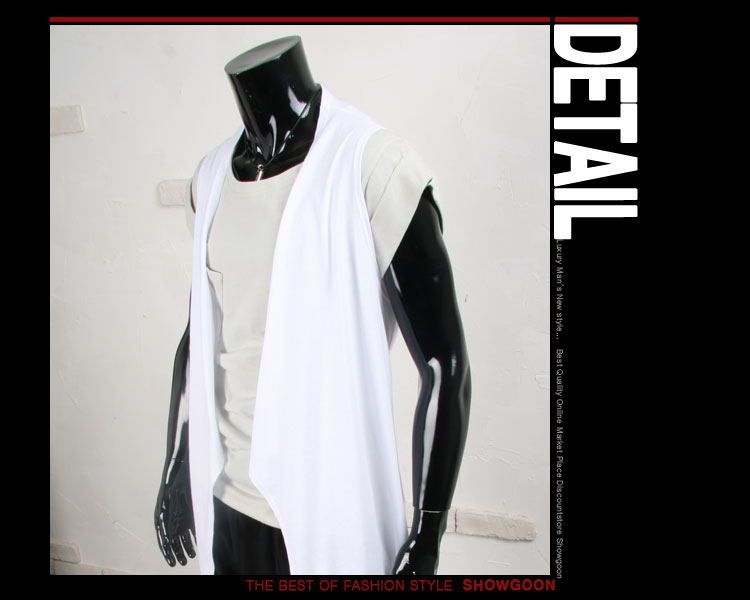 Bay Go Mall - Mouwloos vest met draperie