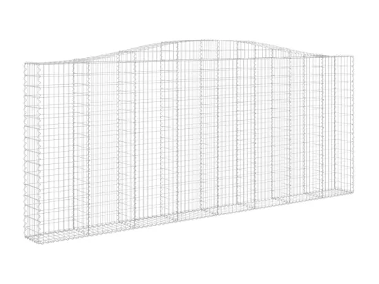 Paniers à gabions arqués 5 pcs 400x30x160-180 Fer galvanisé