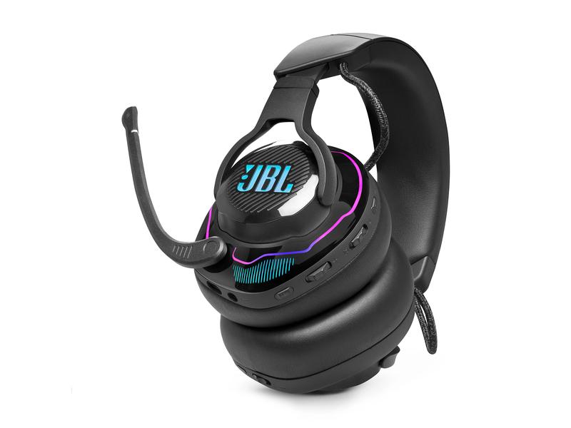 JBL Headset Quantum 910 Schwarz Kabelloses Over-Ear-Performance-Gaming-Headset mit Head-Tracking, aktivem Noise-Cancelling und Bluetooth