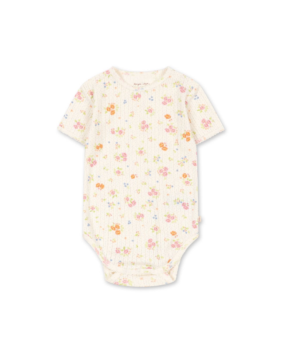 Body Kortermet – 100% Øko Bomull, Pointelle | Minnie Short Sleeve Body