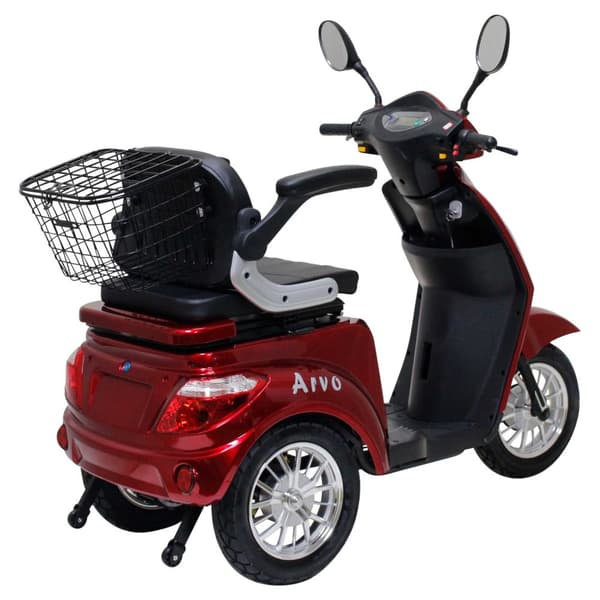 Arvo Elektrisk Scooter for Eldre P300 Rød