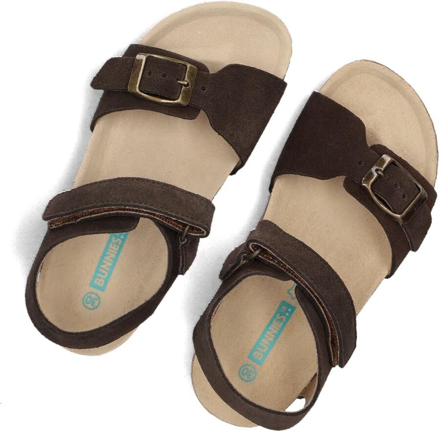 BunniesJR 226416-417 Platte Sandalen Bruin Imitatieleer Klittenband