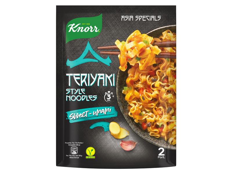 Knorr Asia Specials Teriyaki Style Noodles 2 Portionen Würziges Nudelgericht an asiatischer Sauce