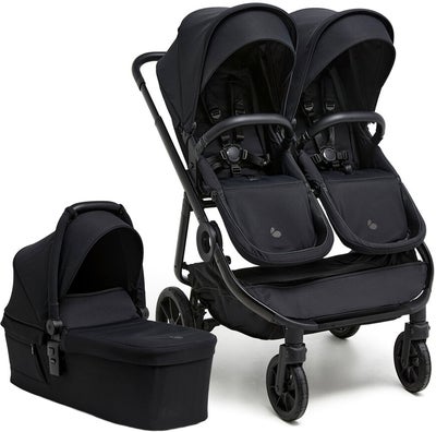 Beemoo Pro Twin 2 Søskenvogn inkl. Liggedel, Coffee Black