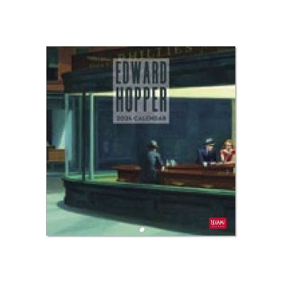 Legami - Calendrier mensuel 2024 - 18 x 18 cm - Edward Hopper
