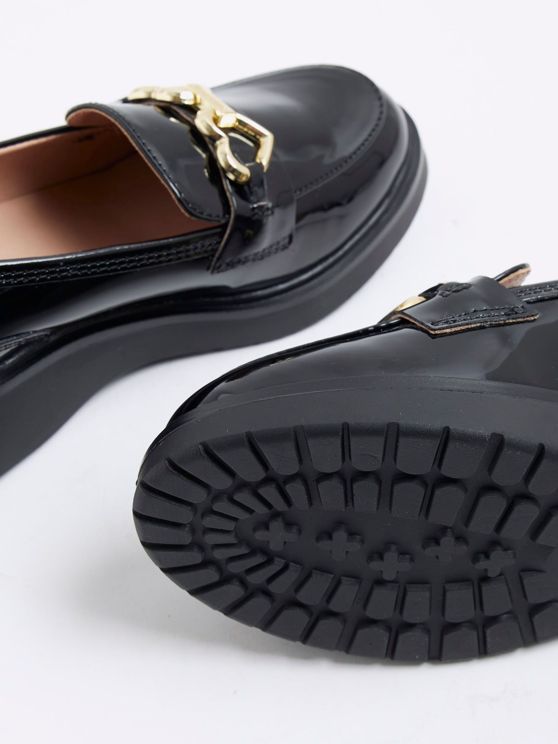 River Island Wedged Bow Loafers