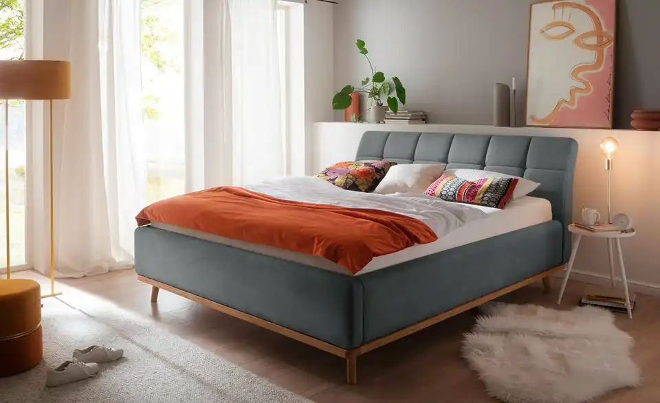 Polsterbettgestell Anthrazit 160 cm