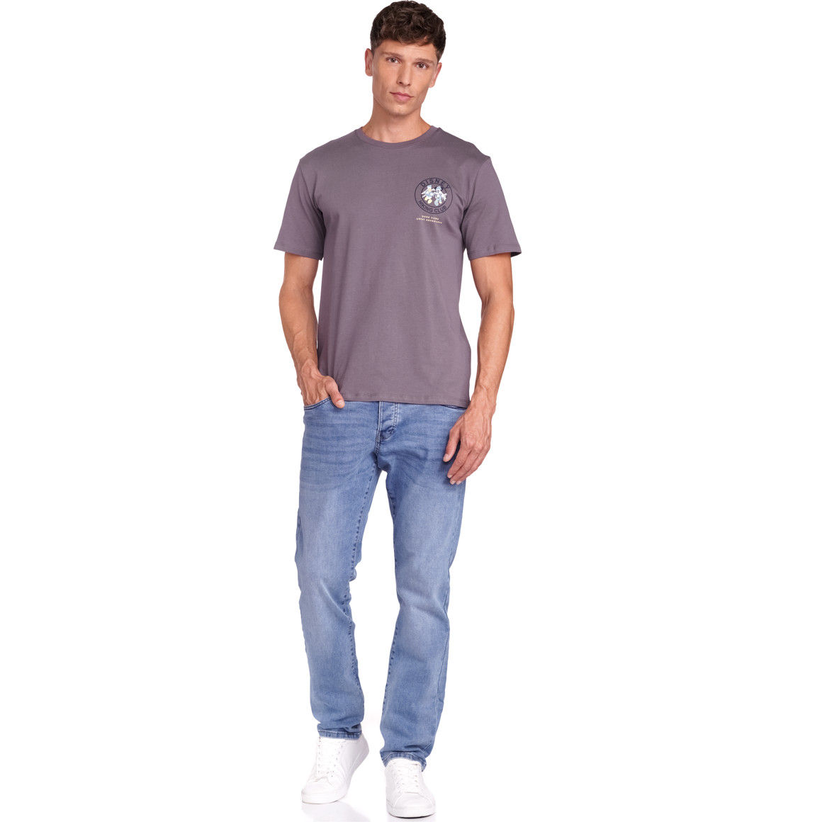 Jonas Nielsen Micky Maus T-Shirt mit Rücken-Print dunkelgrau