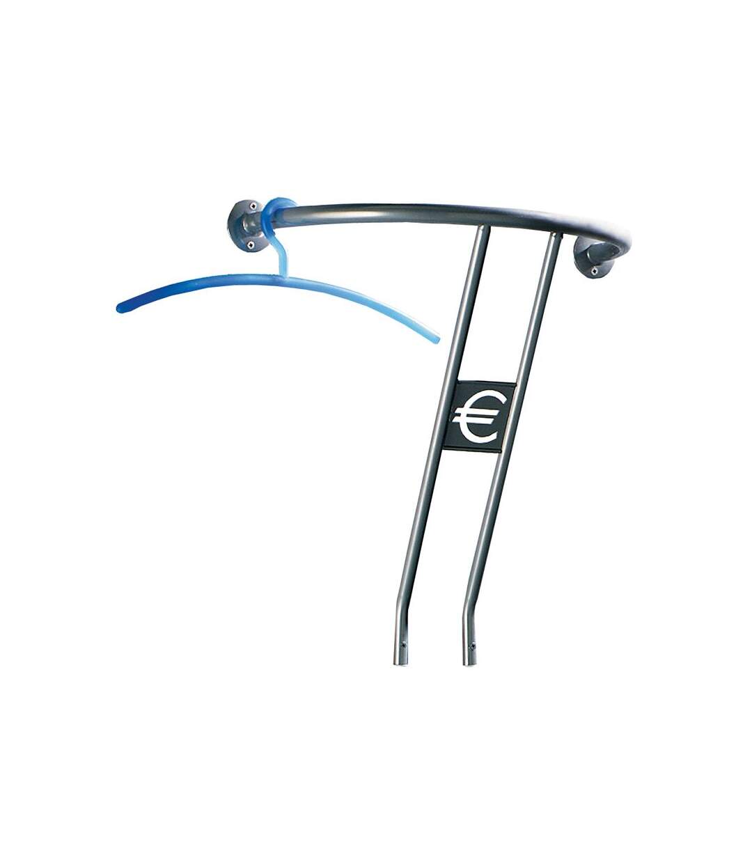 Paris Prix - Patère Murale Design coude 60cm Argent