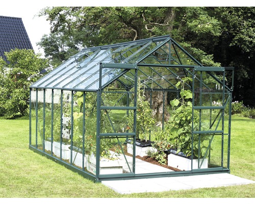 Kas Vitavia Uranus 11500, enkelvoudig veiligheidsglas 3 mm, inclusief fundering, 257 x 445 cm, smaragdgroen